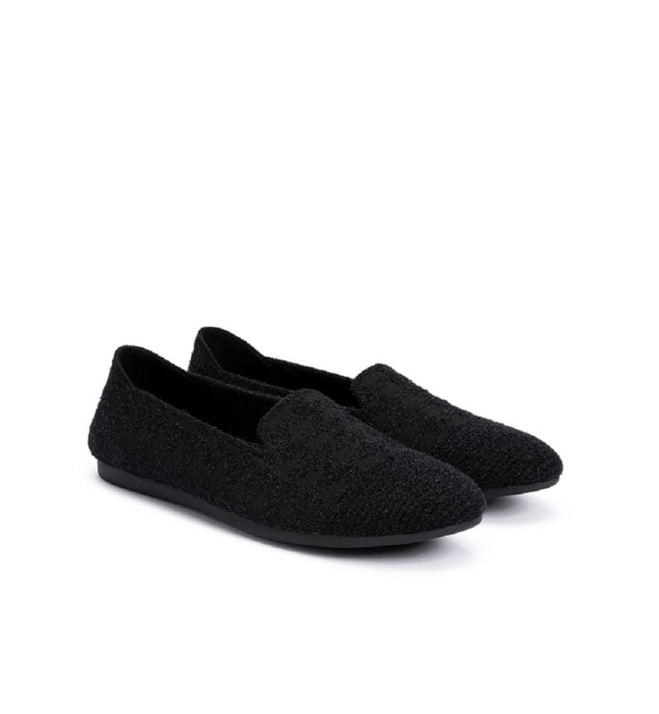 Houndstooth moccasins - Black