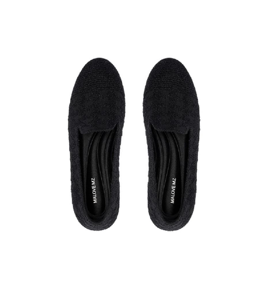 Houndstooth moccasins - Black