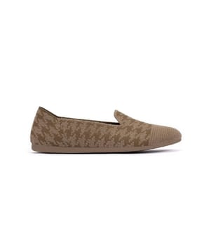 Houndstooth loafers - Moka