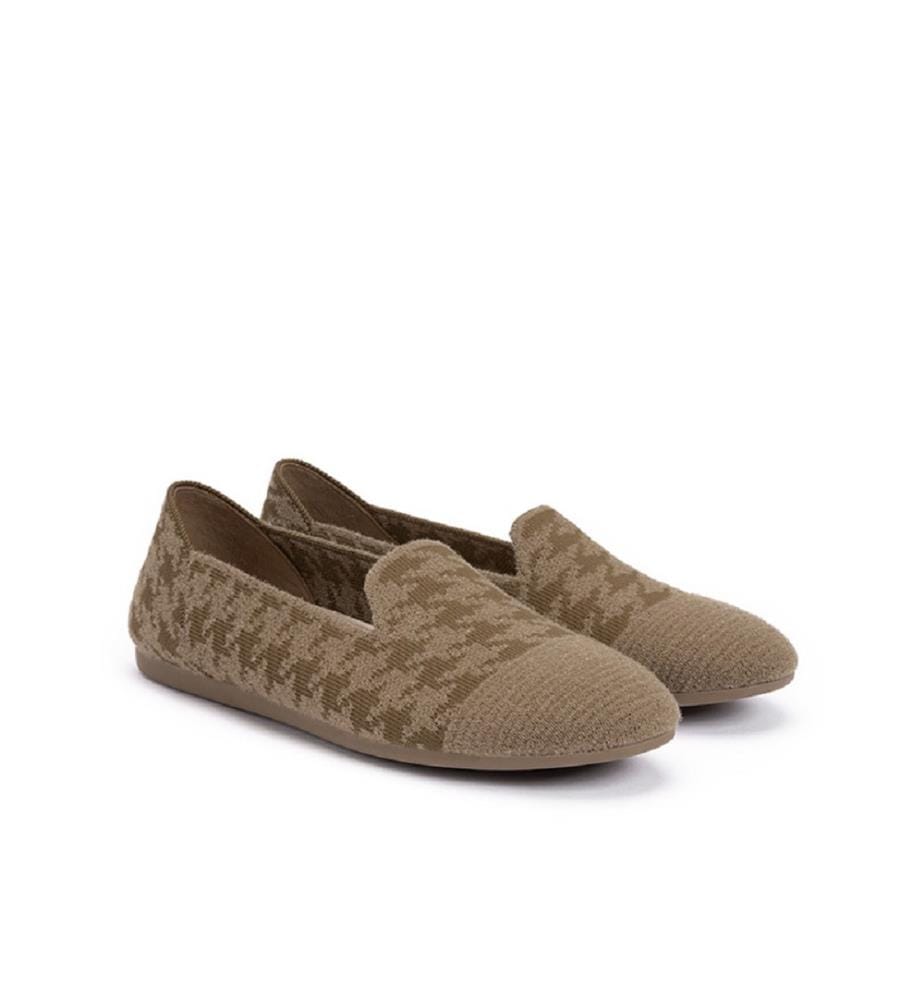 Houndstooth loafers - Moka