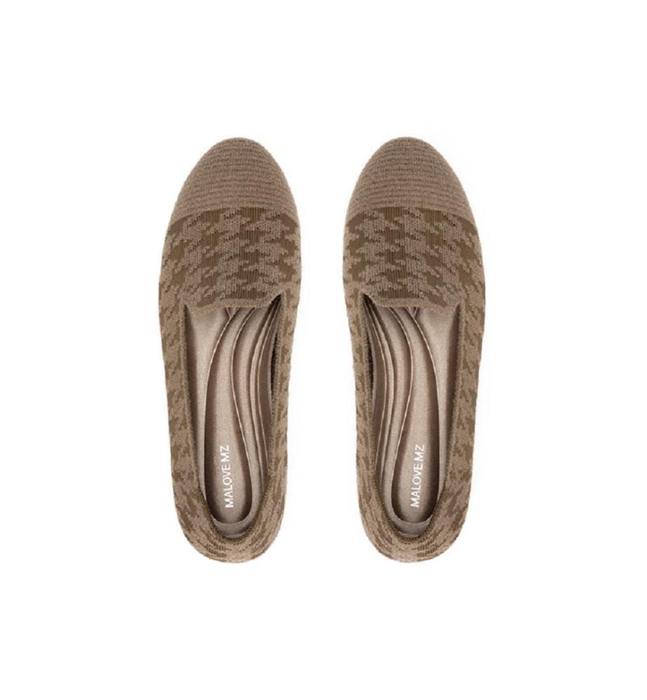 Houndstooth loafers - Moka
