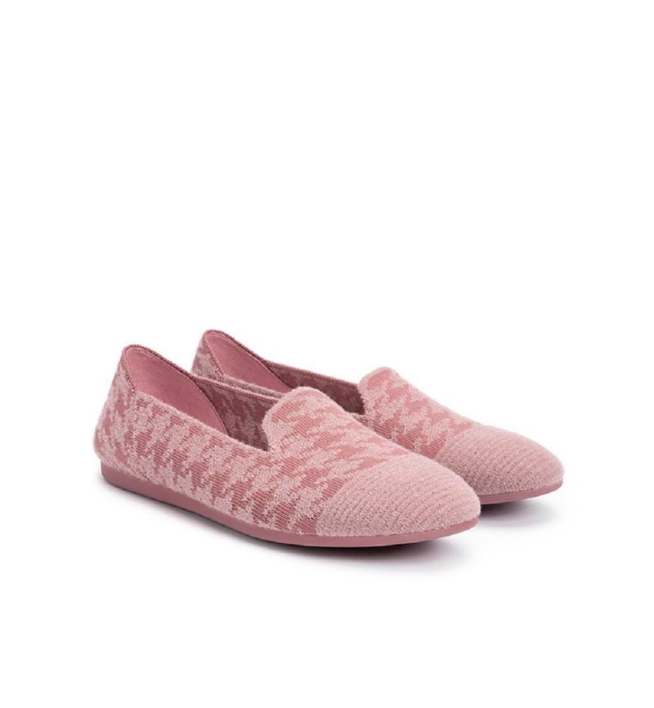 Houndstooth moccasins - Pink