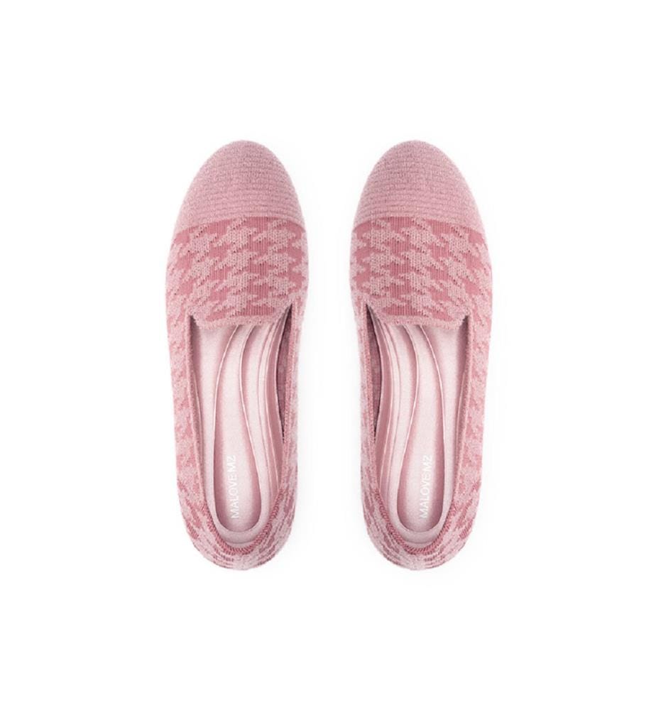 Houndstooth moccasins - Pink