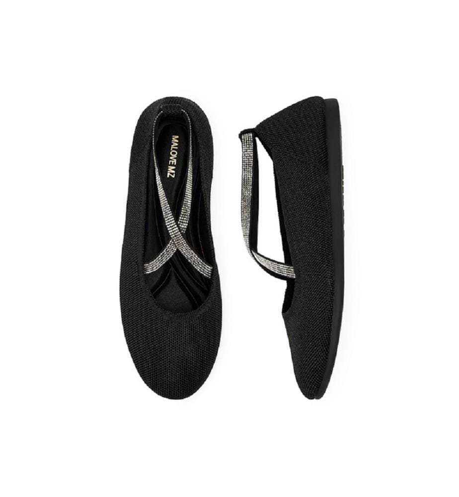 Ballerine con cinturino - Nero