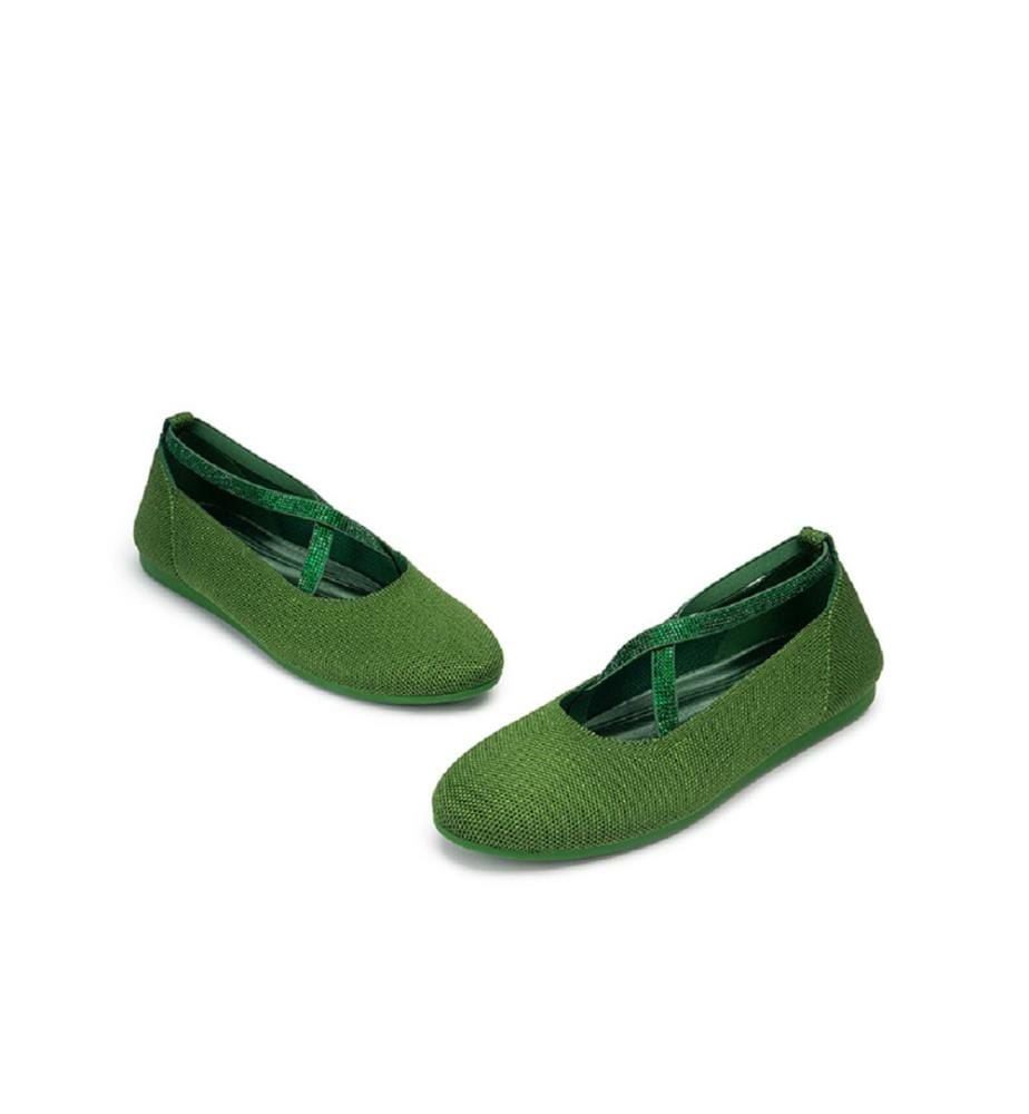 Ballerine con cinturino - Verde