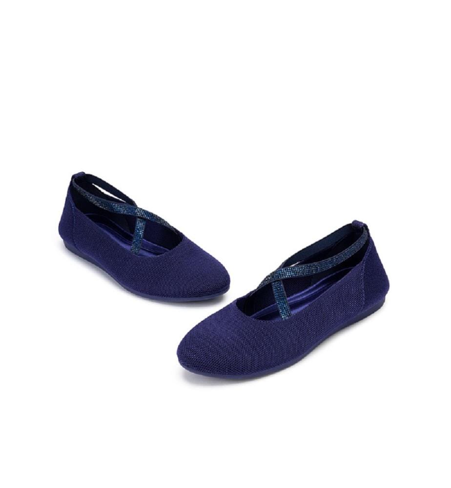 Ballerine con cinturino - Blu navy