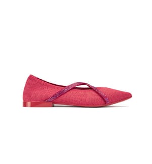 Ballerinas with elegant rhinestone straps - Pastèque