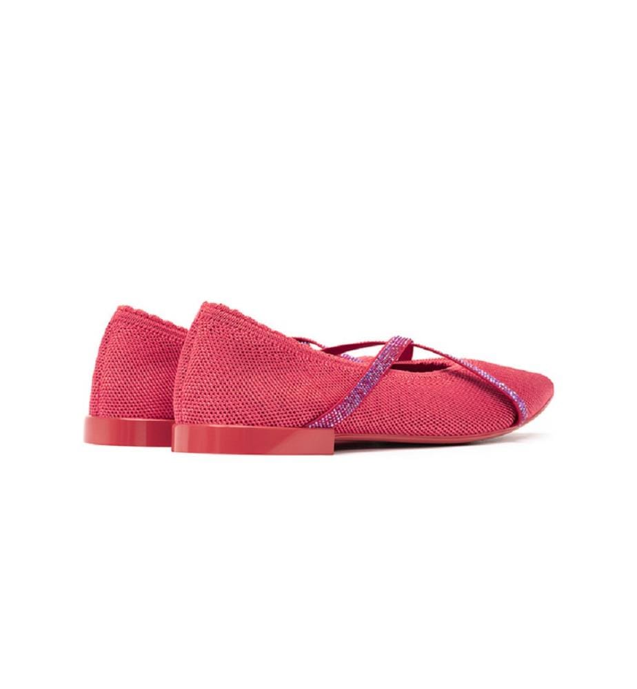 Ballerinas with elegant rhinestone straps - Pastèque