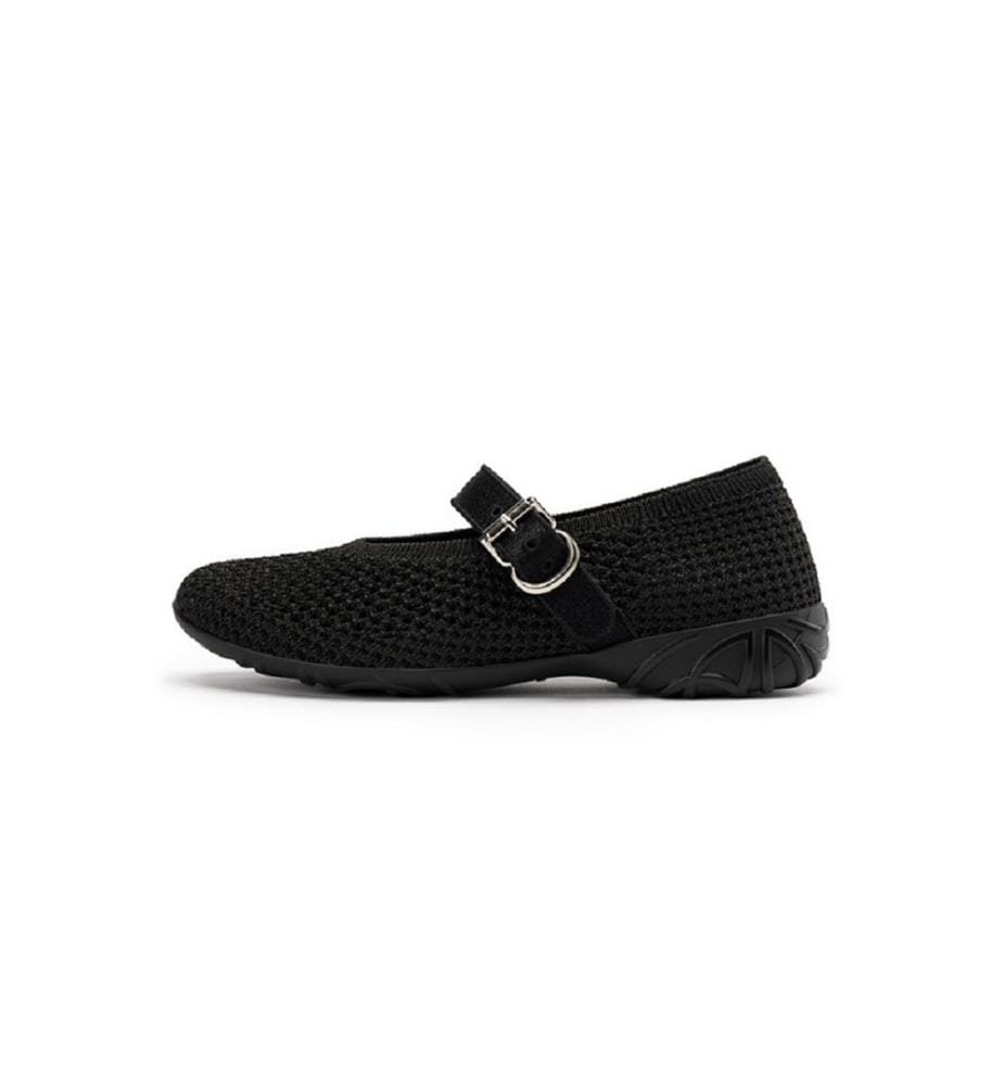 Mary Jane openwork heart pumps - Black