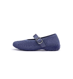 Openwork Mary Jane pumps - Denim