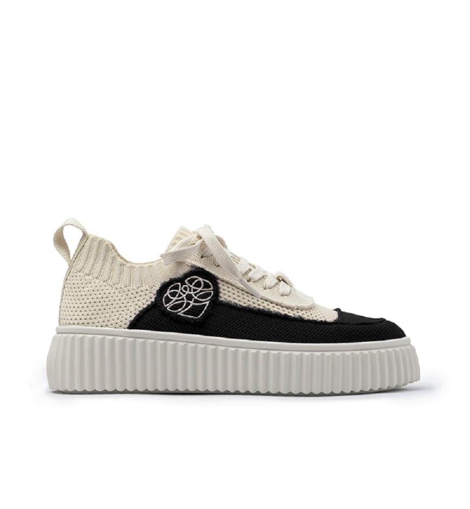 Mesh platform sneakers - Black