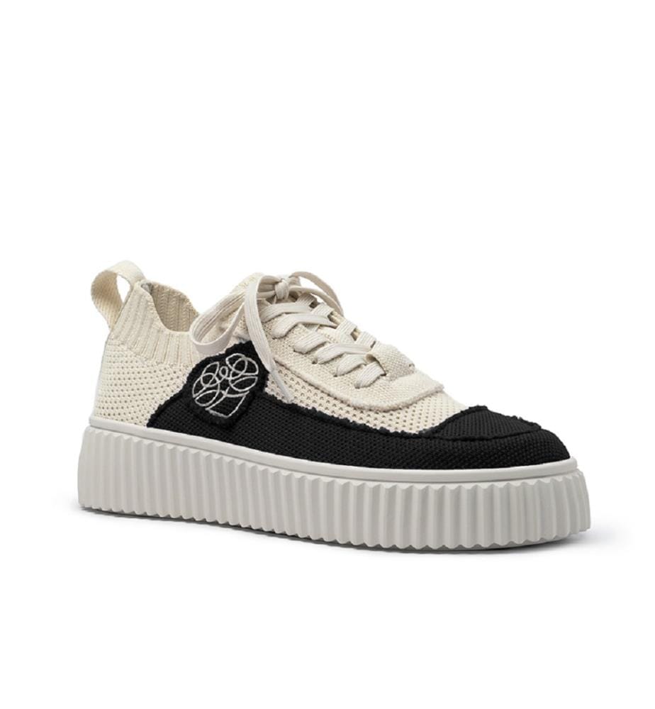 Mesh platform sneakers - Black