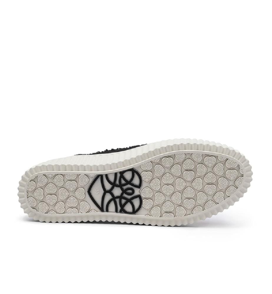 Mesh platform sneakers - Black