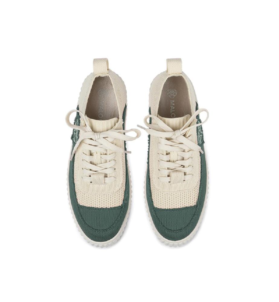 Mesh platform sneakers - Fir green