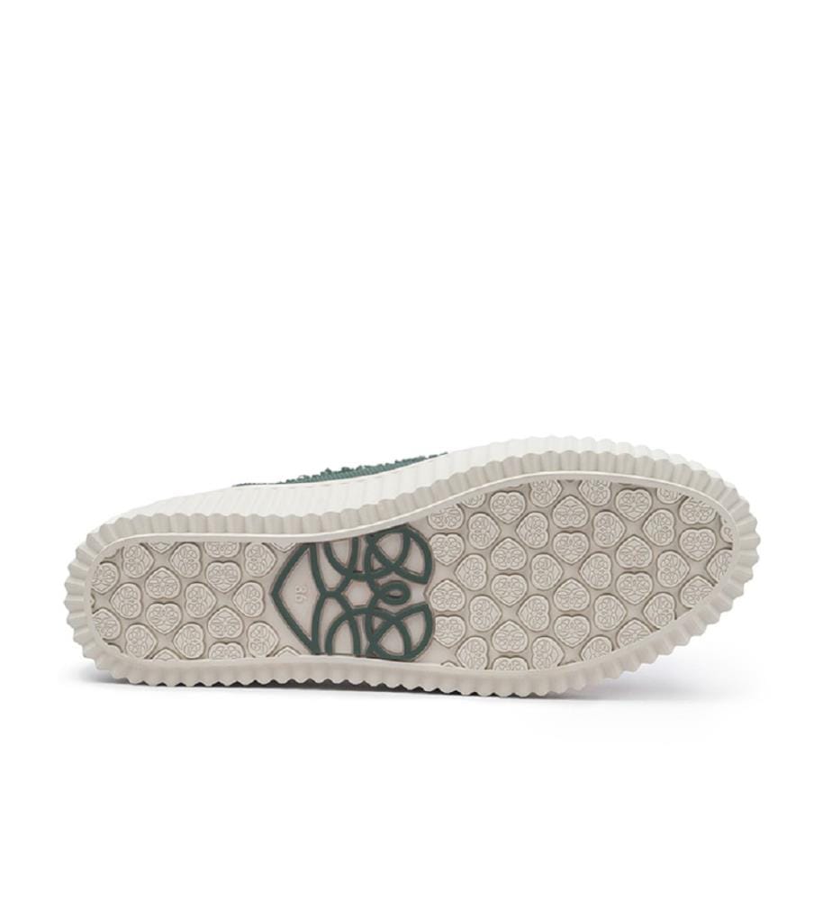 Mesh platform sneakers - Fir green