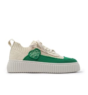 Mesh platform sneakers - Green