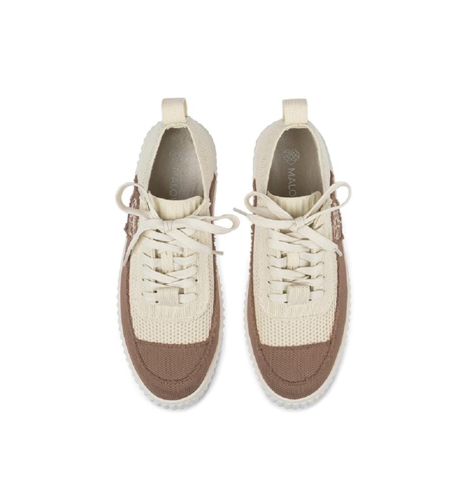 Mesh platform sneakers - Moka