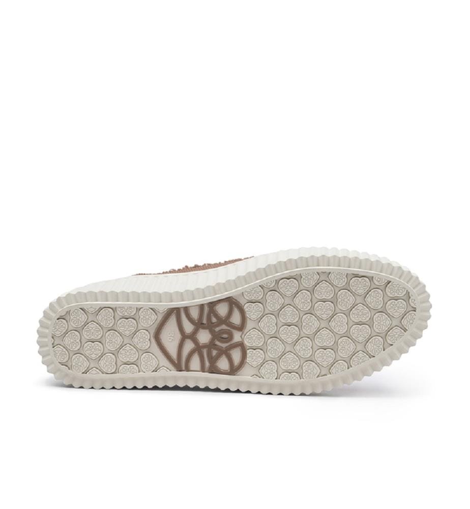 Mesh platform sneakers - Moka