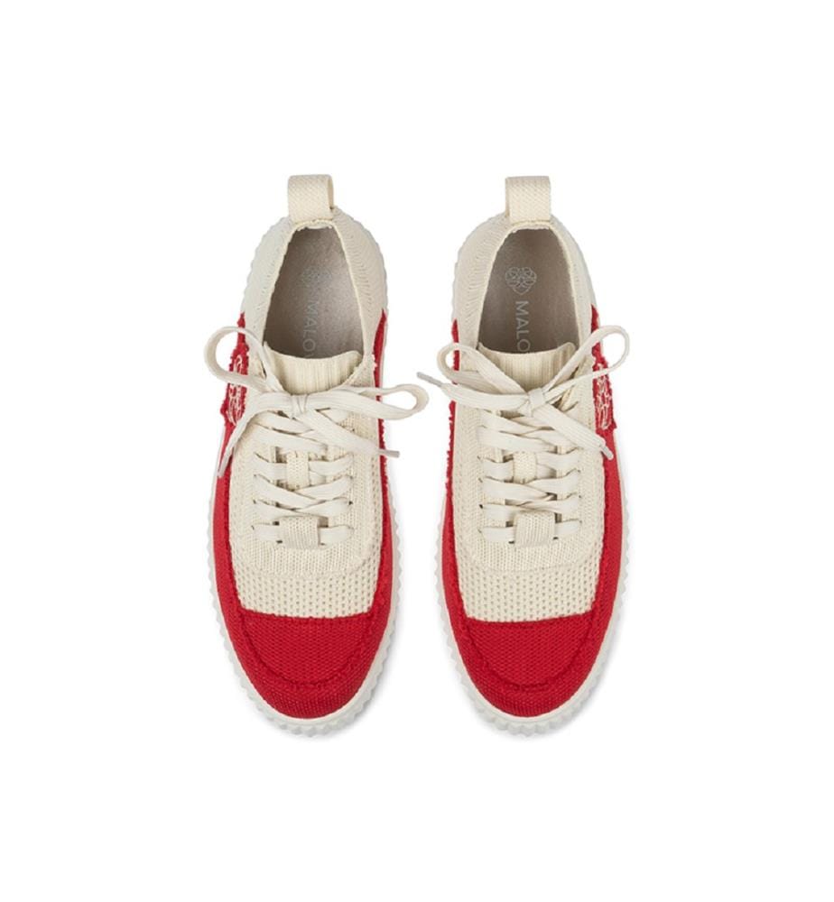 Mesh platform sneakers - Red