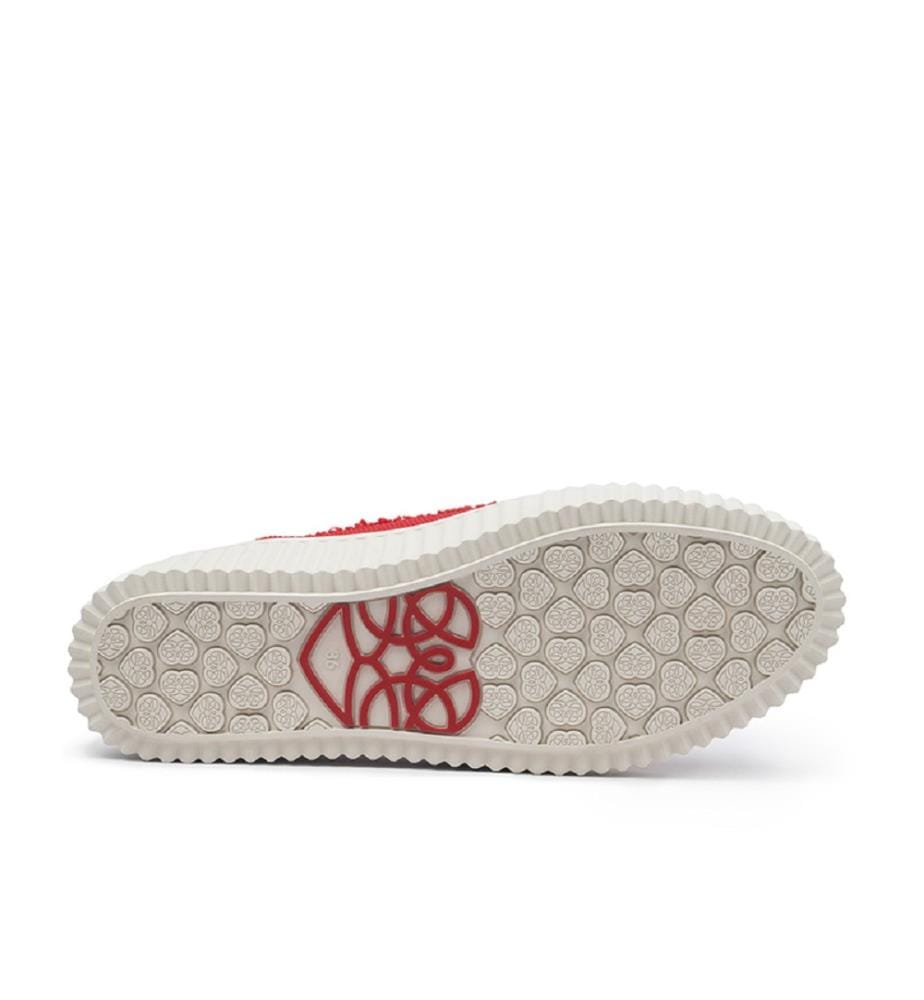 Mesh platform sneakers - Red