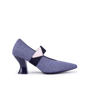 French chic knit pumps - Denim