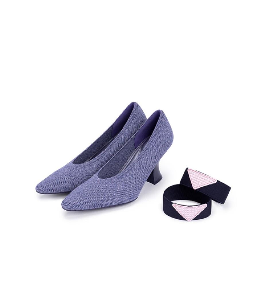 French chic knit pumps - Denim