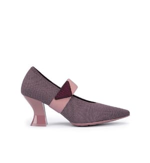 French chic mesh pumps - Mauve