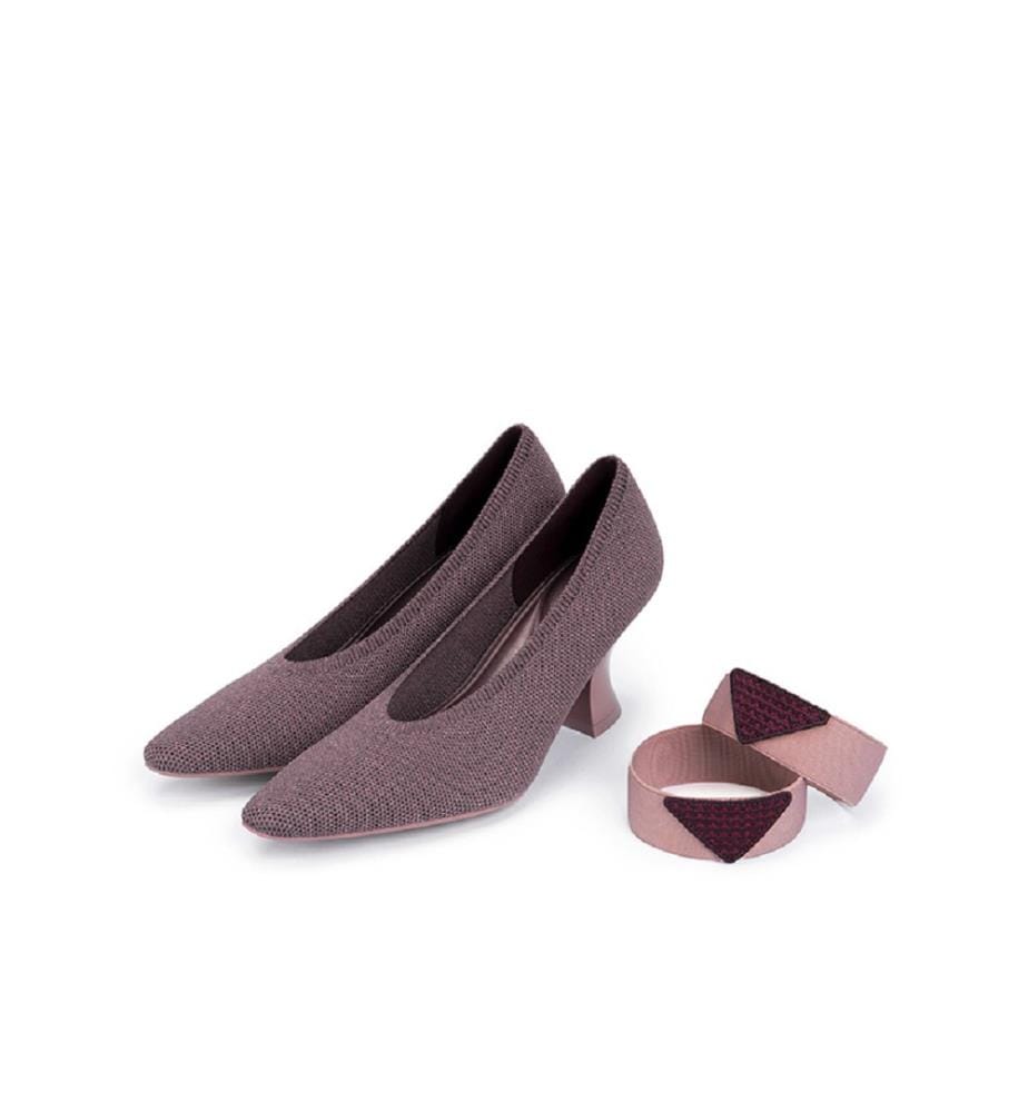 French chic mesh pumps - Mauve