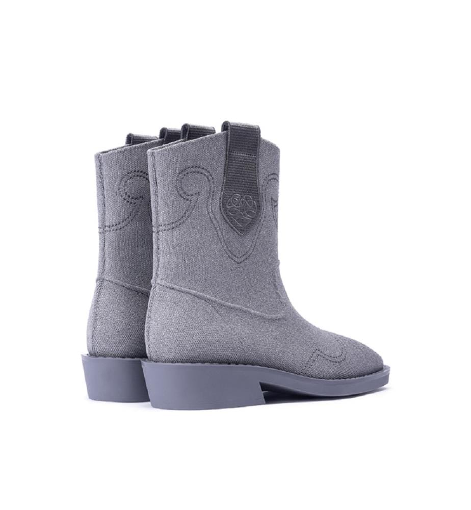 Mesh cowboy boots - Grey