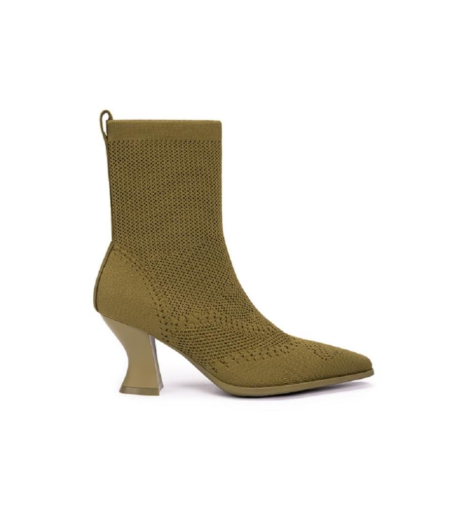 Sculpted sock boots - Avocado