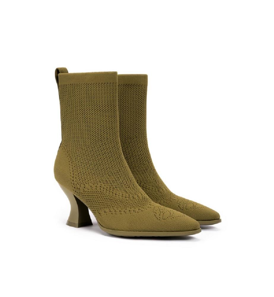 Sculpted sock boots - Avocado