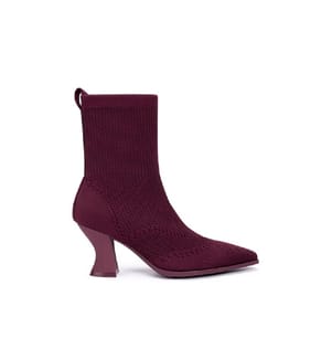 Sculpted sock boots - Bordeaux