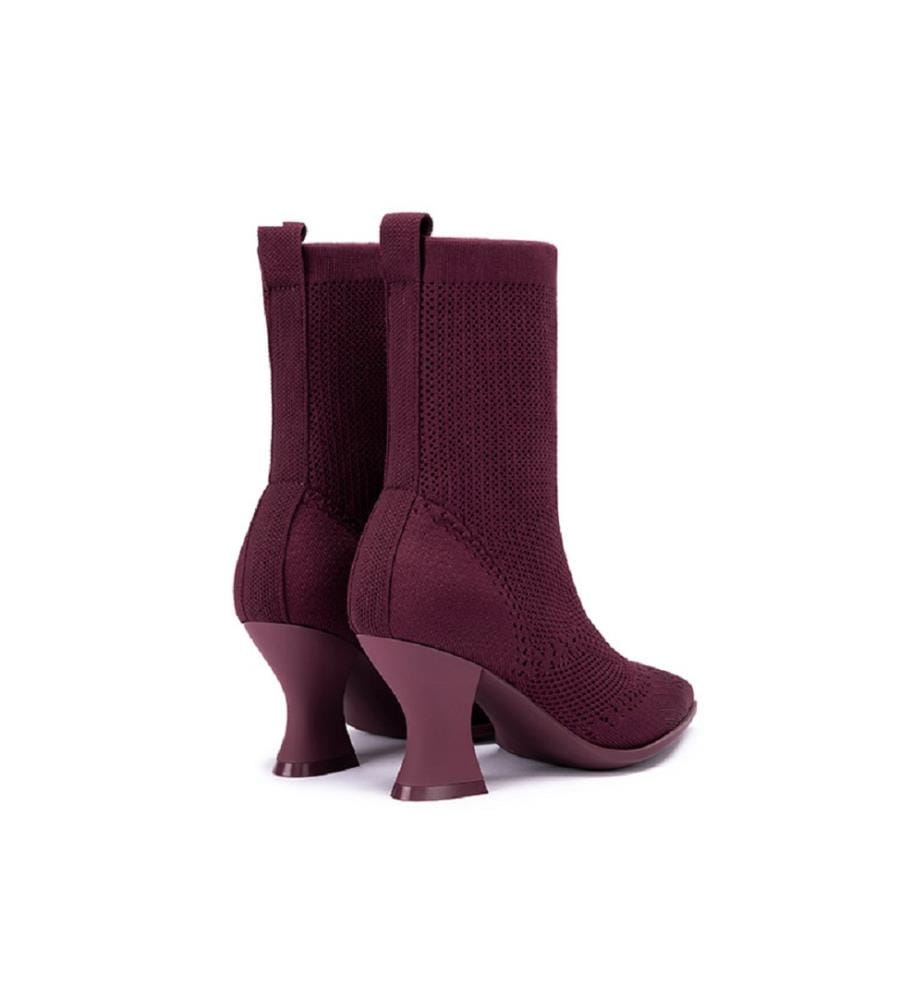 Sculpted sock boots - Bordeaux