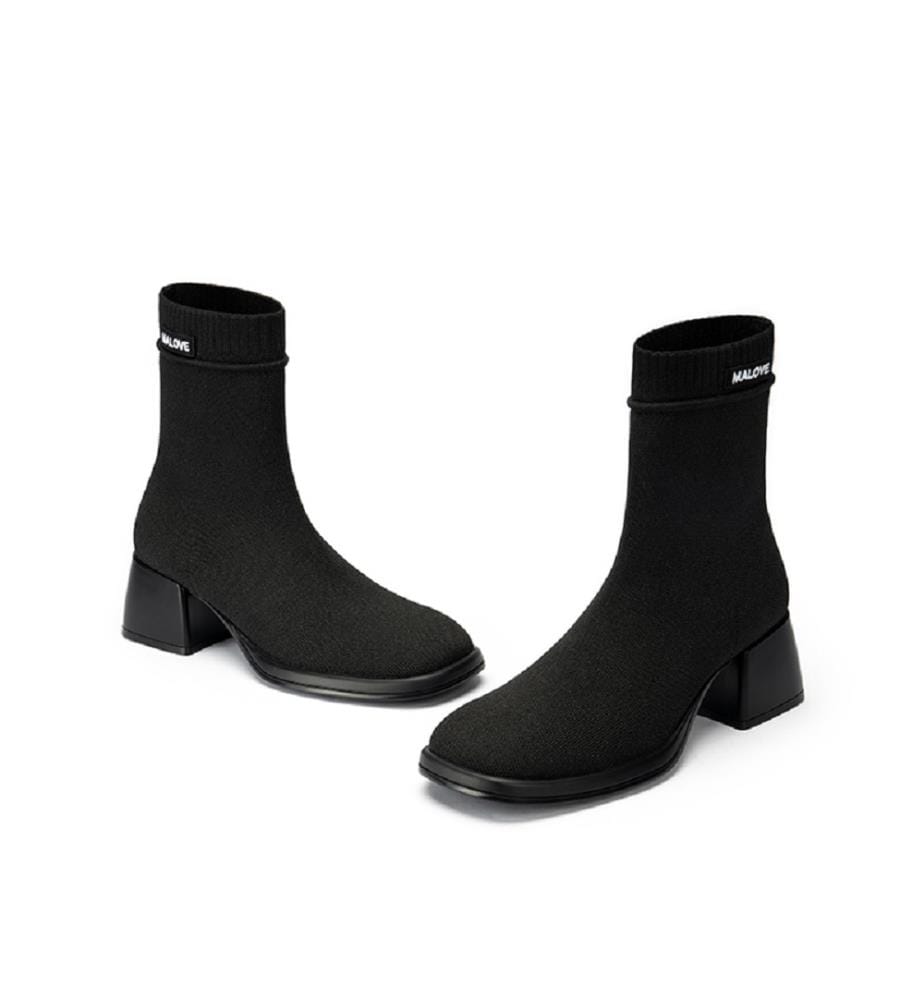 Stretch sock boots - Black