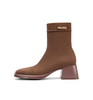 Stretch sock boots - Coffee