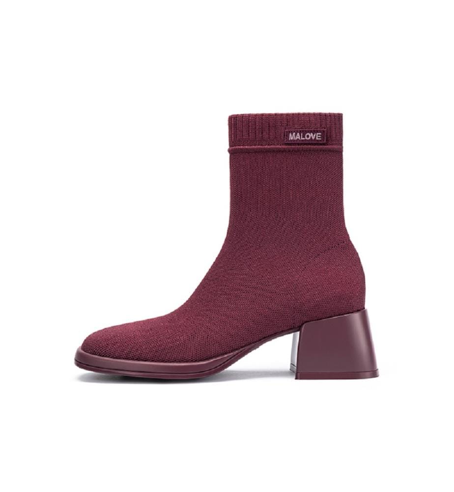 Stretch sock boots - Bordeaux