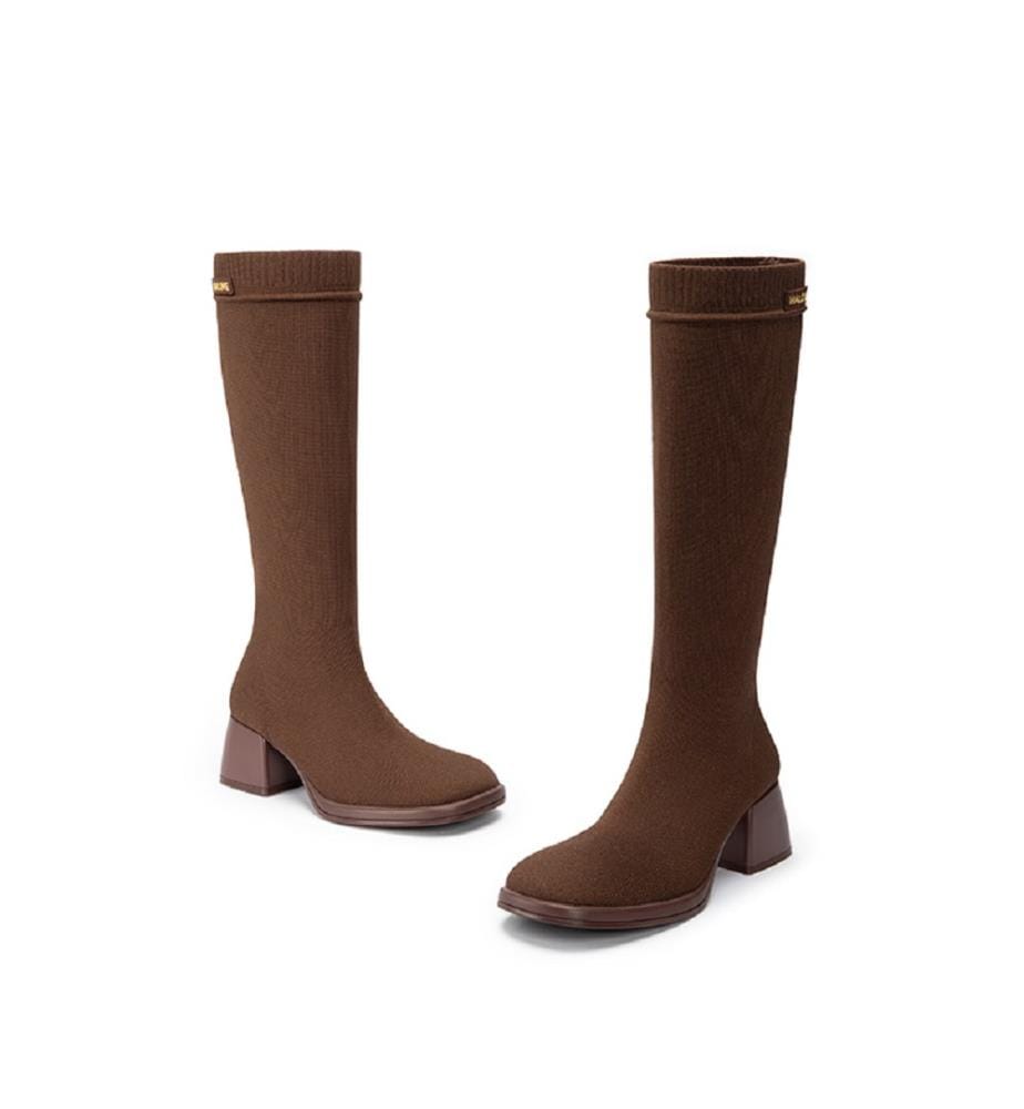 Mademoiselle high boots - Café