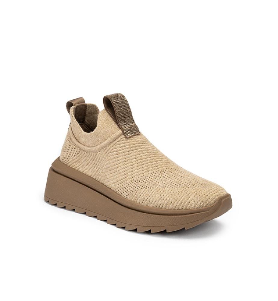 Mesh wedge sneakers - Beige