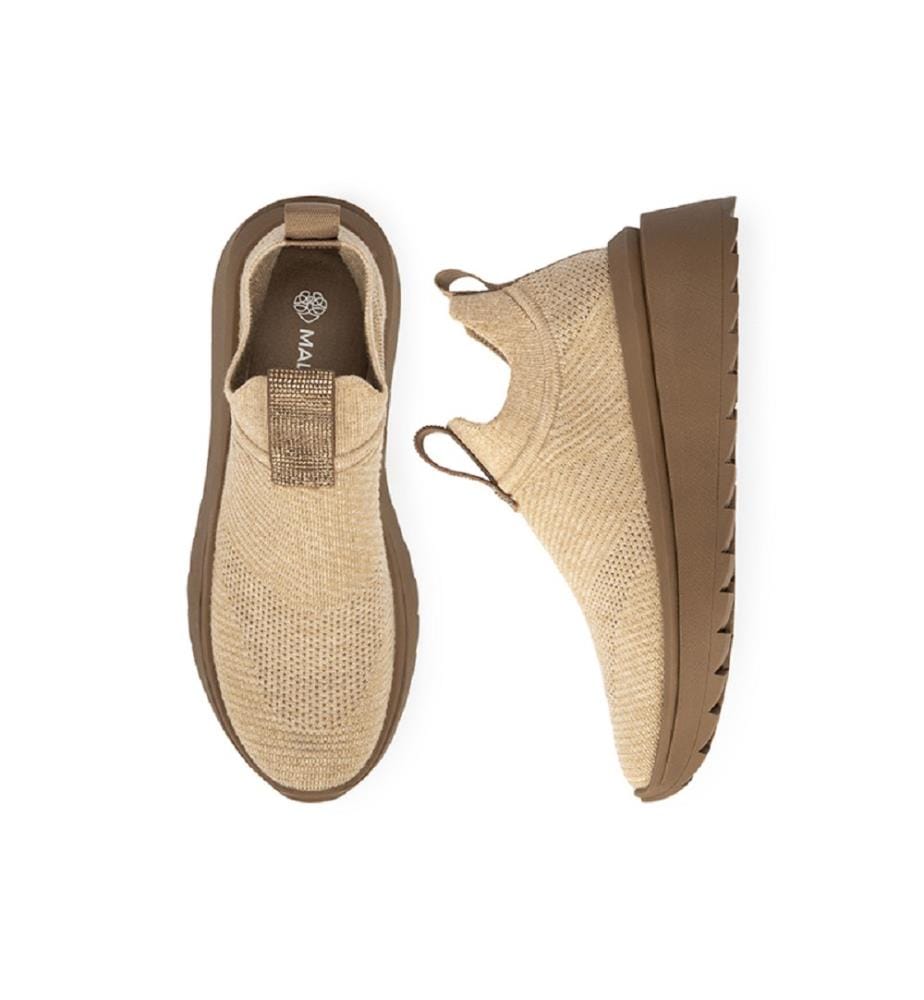 Mesh wedge sneakers - Beige
