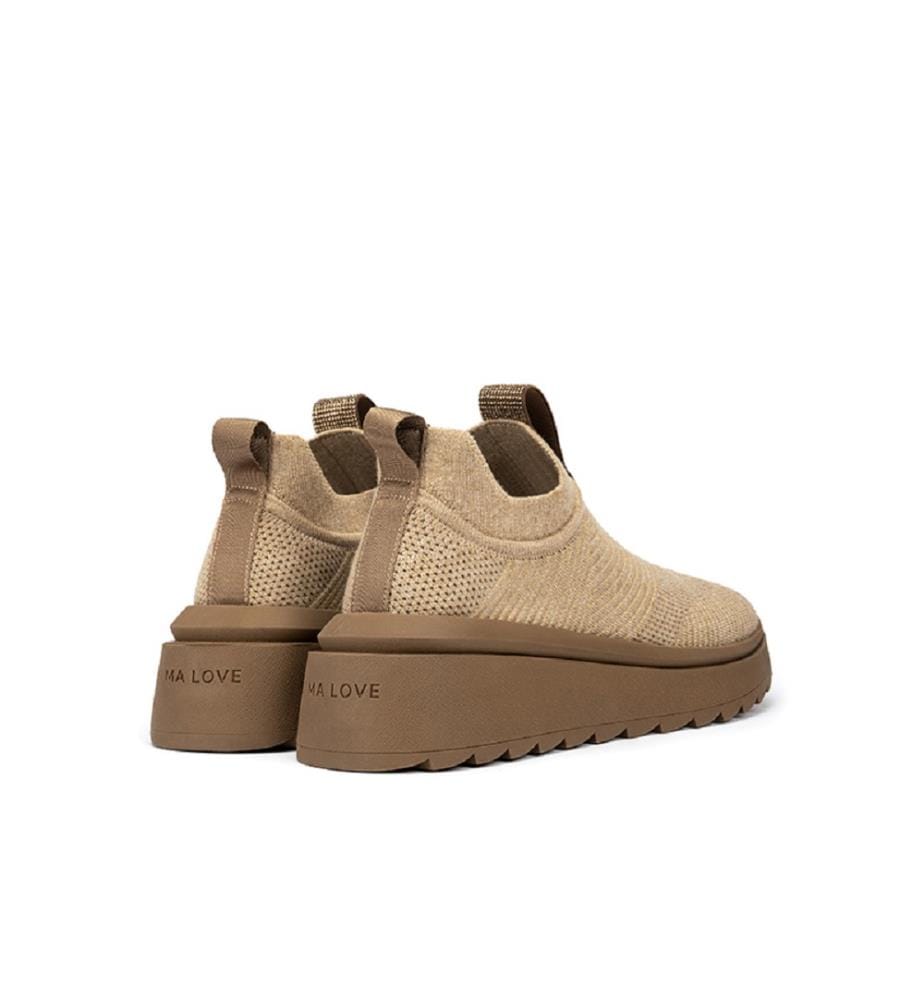 Mesh wedge sneakers - Beige