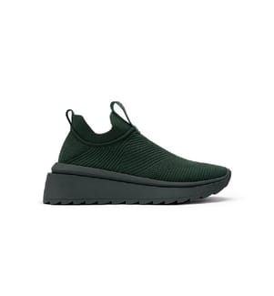 Mesh wedge sneakers - Fir green