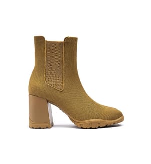 Chelsea boots with block heel - Tan
