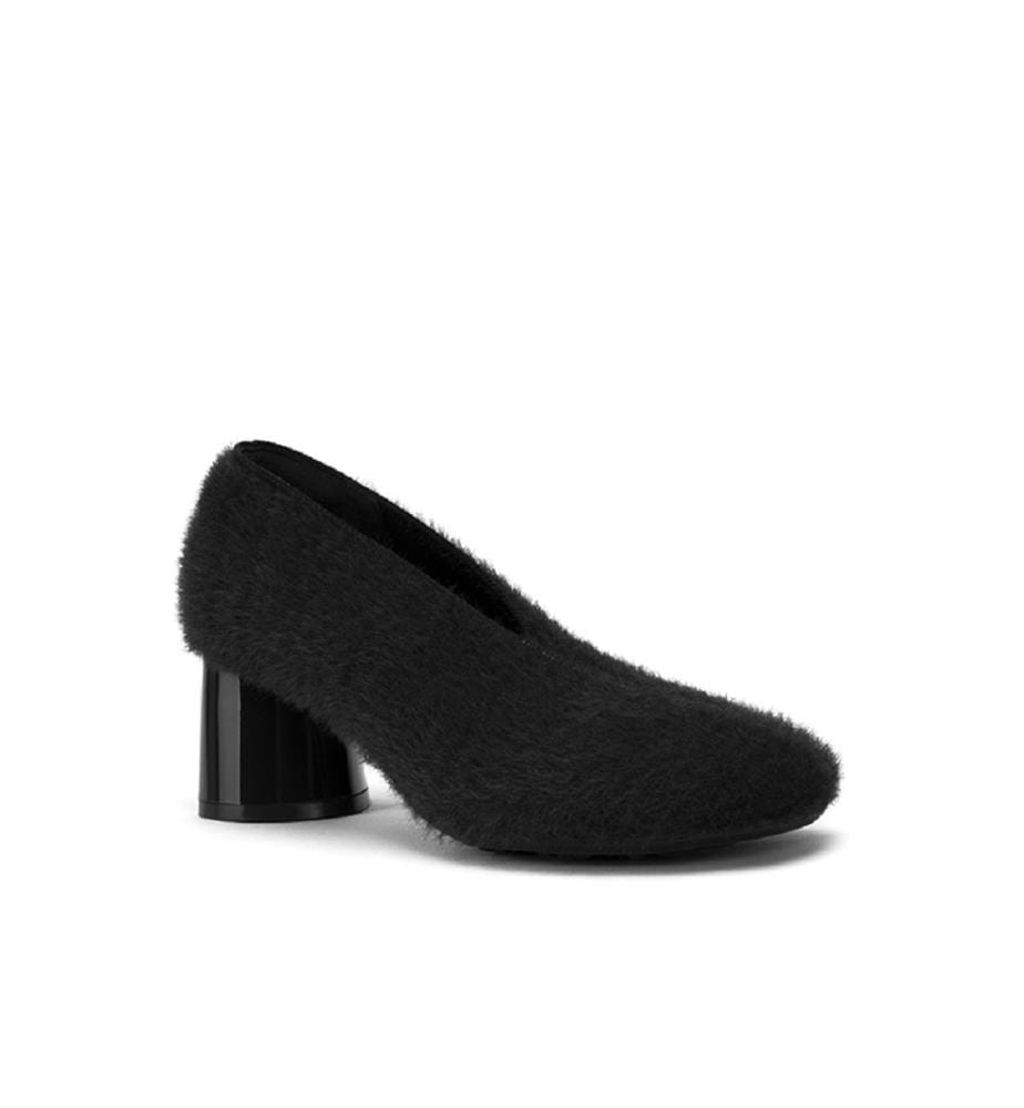 Teddy gefütterte Pumps - Schwarz