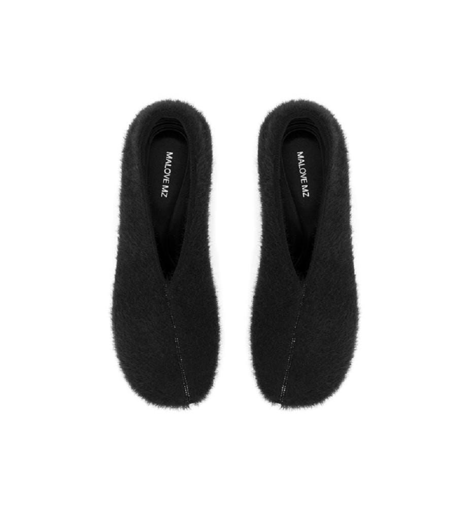 Teddy gefütterte Pumps - Schwarz