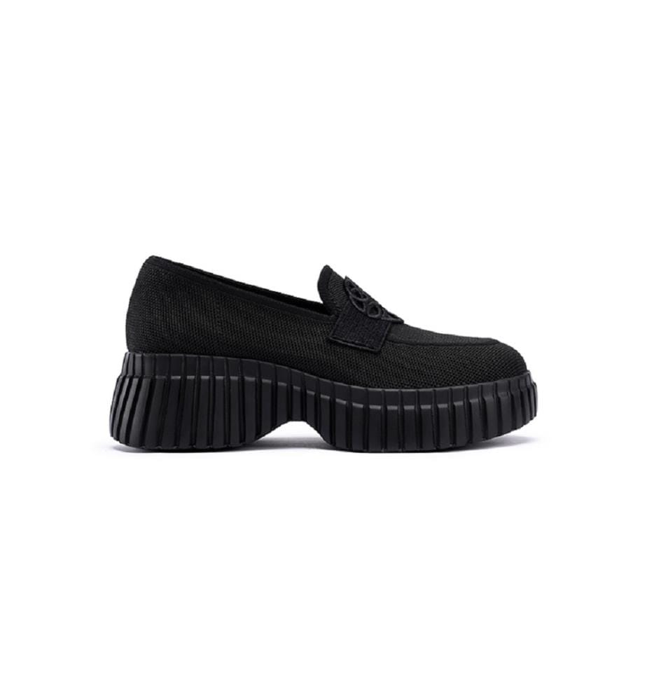 Gentleman platform loafers - Black