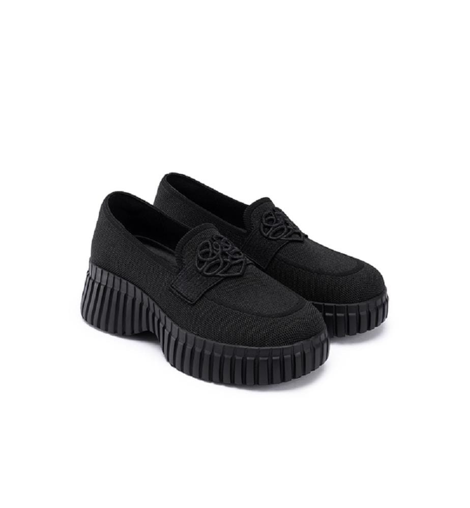 Gentleman platform loafers - Black