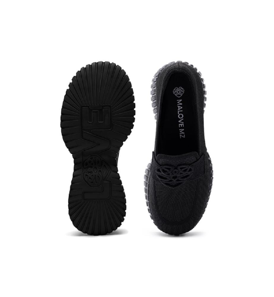 Gentleman platform loafers - Black