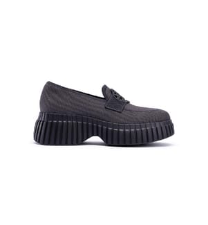Gentleman platform loafers - Anthracite