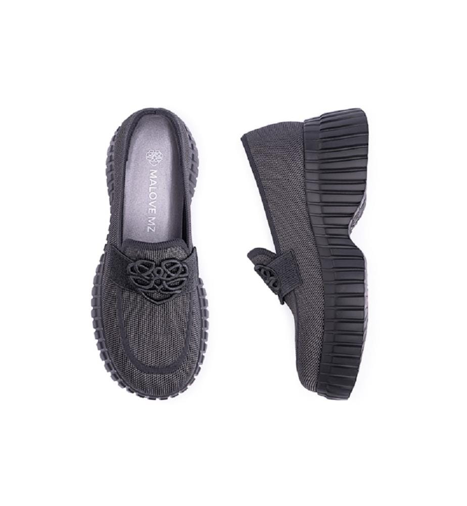 Mocassins plateforme Gentleman - Anthracite