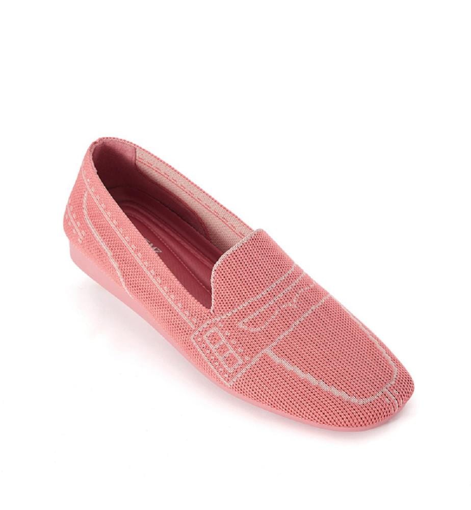 Comfort slip-on moccasins - Corail